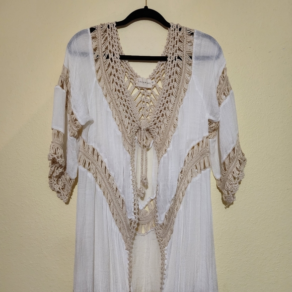Dreamers Other - Dreamers Cardigan BeachCoverup Crochet Boho Duster